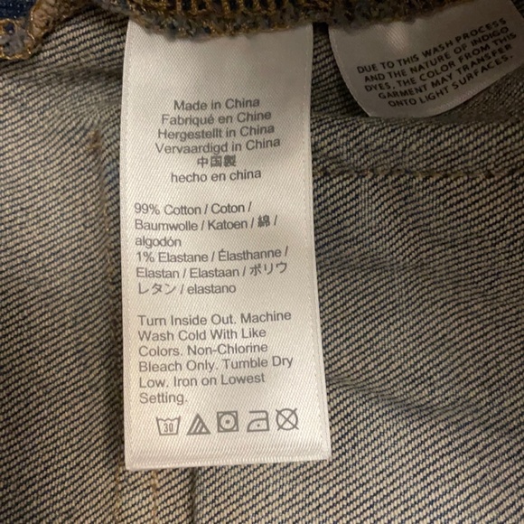 JCrew Jean Skirt with front patch pockets.  Size 6. NWT. - Picture 9 of 10